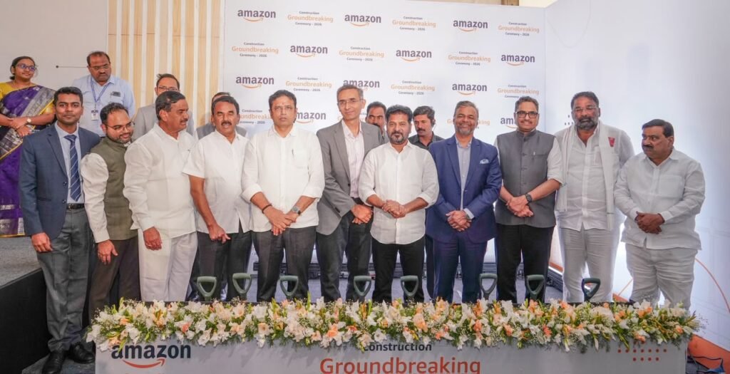 భారత్ ఫ్యూచర్ సిటీలో అమెజాన్ డేటా సెంటర్‌కు శంకుస్థాపన