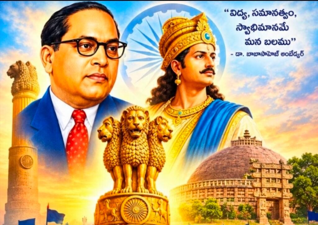 అశోకుని ధమ్మ విజయమే భారత రాజ్యాంగం